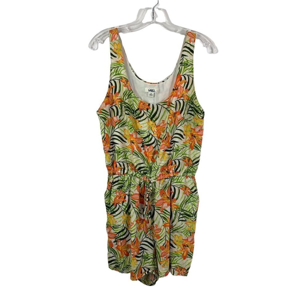 Cato Women's Rainforest Sleeveless Shorts Romper